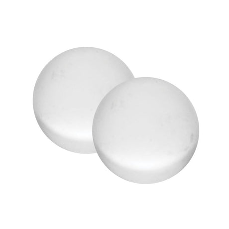Pulsar Quartz Terp Beads 12mm 2pc, perfect for dab rig efficiency, on white background
