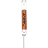 Pulsar Quartz & Rosewood Deco Dab Straw | Integrated Tip | 5.75"