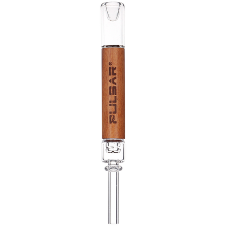 Pulsar Quartz & Rosewood Deco Dab Straw | Integrated Tip | 5.75"