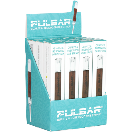 Pulsar Quartz & Rosewood Deco Dab Straw | Integrated Tip | 5.75"