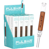 Pulsar Quartz & Rosewood Deco Dab Straw | Integrated Tip | 5.75"