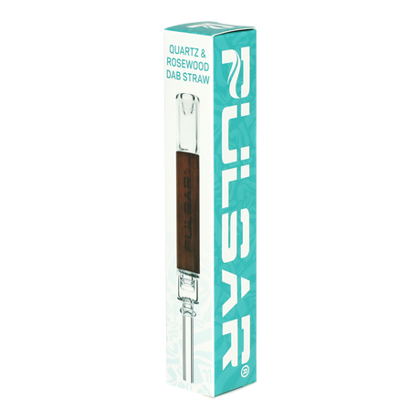 Pulsar Quartz & Rosewood Deco Dab Straw | Integrated Tip | 5.75"