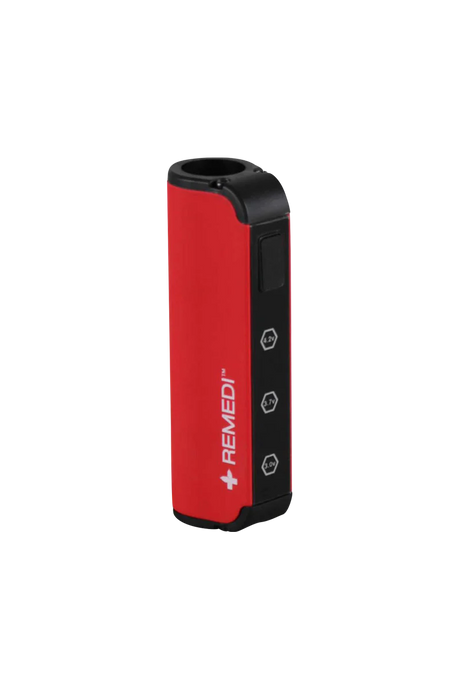 Pulsar ReMEDI M2 red variable voltage battery for vaporizers, 450mAh, side view