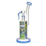 Pulsar Artist Series Rig-Style Water Pipe, 10.5" with Disc Percolator, Front View