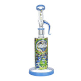 Pulsar Artist Series Rig-Style Water Pipe with Disc Percolator, 10.5" Tall, Front View