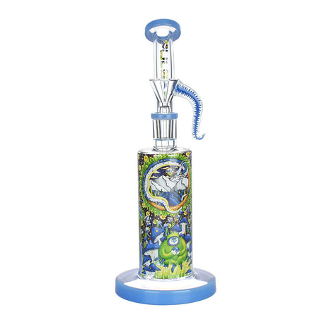 Pulsar Artist Series Rig-Style Water Pipe with Disc Percolator, 10.5" Tall, Front View