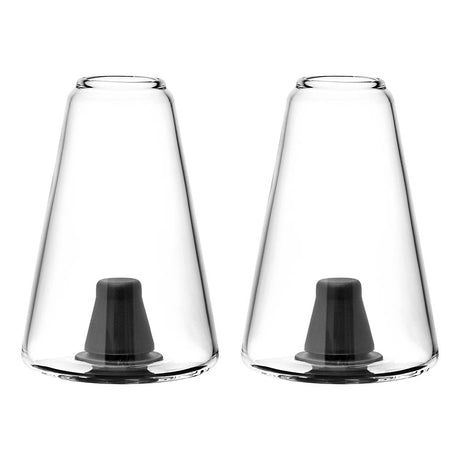 Pulsar Replacement Sipper Cup 2-pack, 4.75" Borosilicate Glass, Front View on White Background