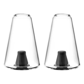 Pulsar Replacement Sipper Cup 2-pack, 4.75" Borosilicate Glass, Front View on White Background