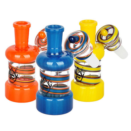 Pulsar Resonant Reality Ash Catchers in vibrant colors, 14mm 45 degree angle, made of borosilicate glass