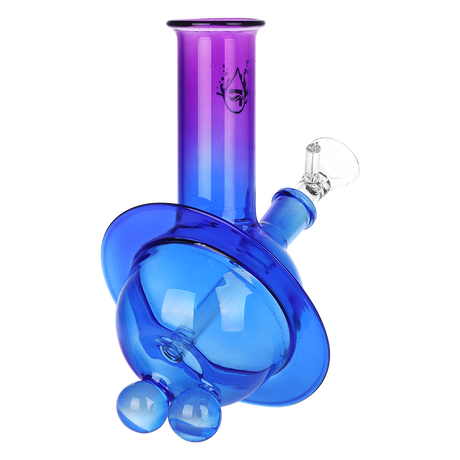 Pulsar Rings of Uranus borosilicate glass water pipe with a fixed diffuser downstem and 14mm female joint