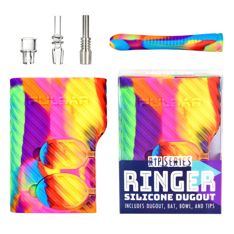 Pulsar RIP Series Ringer 3 in 1 Silicone Dugout Kit with Quartz and Titanium Accessories
