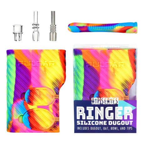 Pulsar RIP Ringer 3-in-1 Silicone Dugout Kit with Quartz Chillum and Titanium Bowl