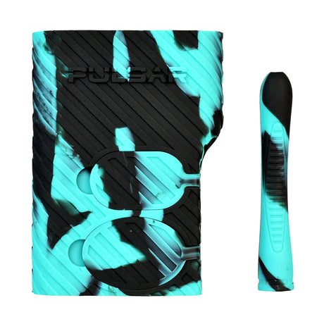 Pulsar RIP Series Ringer Silicone Dugout Kit in Teal Black Swirl, Front and Side View