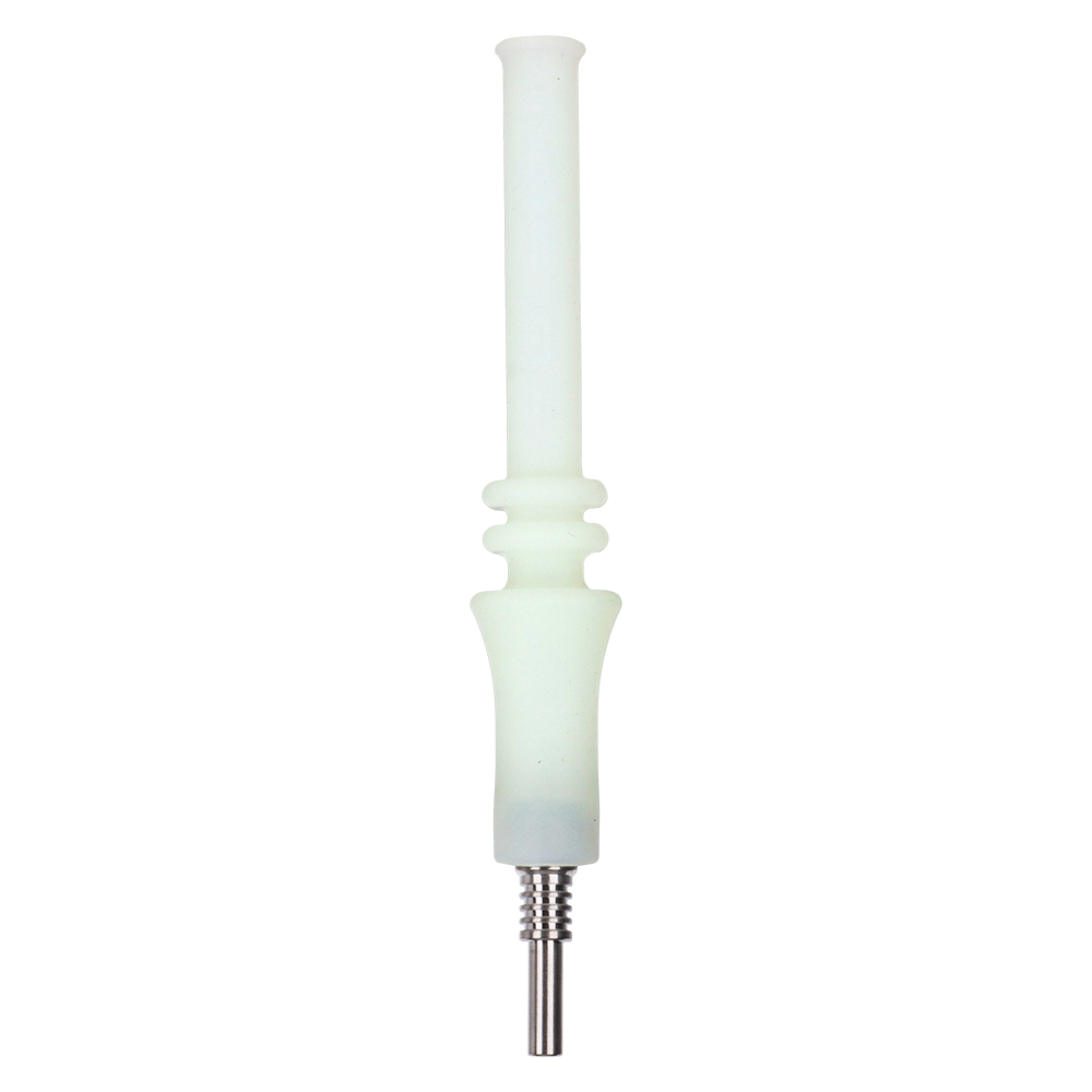 Pulsar RIP Blue silicone dab straw built to survive drops, with a 10mm titanium tip and lifetime warranty