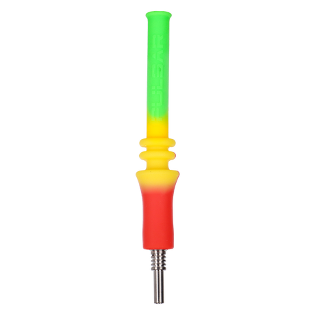 Pulsar RIP Blue 6.25 inch silicone dab straw with a grade 2 titanium dab tip for concentrates (photo 9)