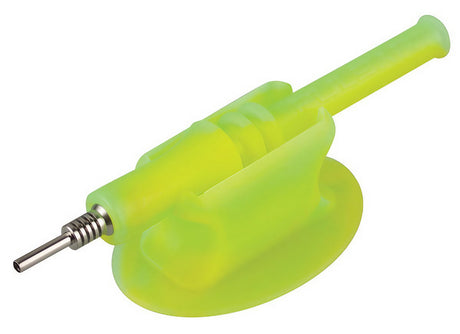 Pulsar RIP Vapor Straw in Green with Titanium Tip and Silicone Stand, Ideal for Concentrates
