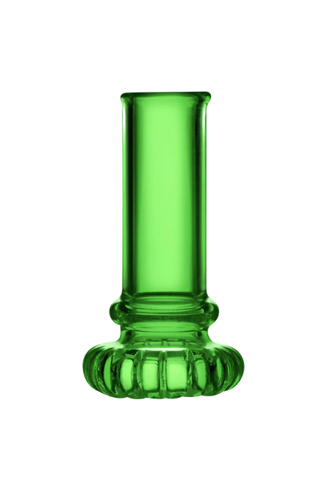 Pulsar RoK Disc Perc Replacement Downstem in green borosilicate glass, front view on white background