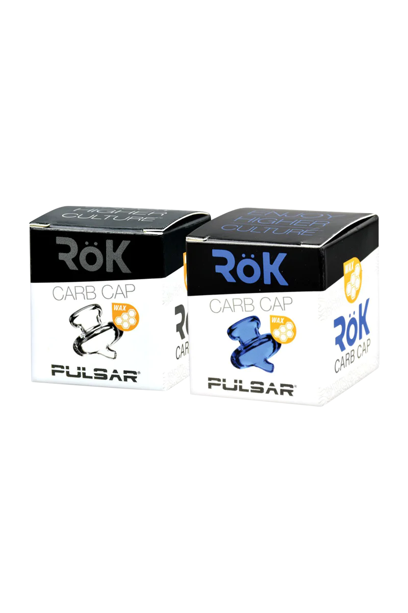 Pulsar RoK Electric Rig Borosilicate Glass Carb Caps in Packaging