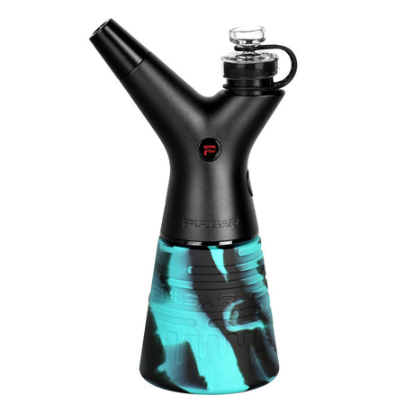 Pulsar RoK Silicone Travel Beaker in Teal Black with Storage Puck, front view on white background