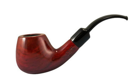 Pulsar Rosewood Tobacco Pipe - 5" Compact Hand Pipe, Side View on White Background