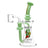Pulsar Sea Habitat Recycler Dab Rig in Green, 8.5" Tall, 14mm Female Joint, Front View