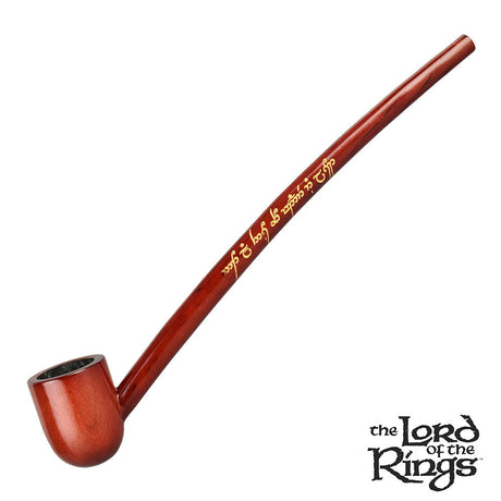 Pulsar Shire Pipes ARAGORN™ Wooden Smoking Pipe with Elvish Script - Side View