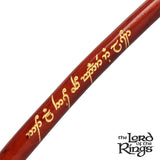 Pulsar Shire Pipes ARAGORN™ Wooden Smoking Pipe with Elvish Script, Close-up View