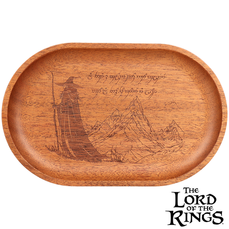 Officially licensed Pulsar x The Lord of the Rings rolling tray, wood construction, two artwork options