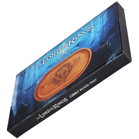 Engraved Lord of the Rings mahogany tray by Pulsar, a rolling tray for collectors and enthusiasts
