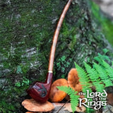 Pulsar Shire Pipes SMAUG™ Wooden Smoking Pipe resting on forest backdrop