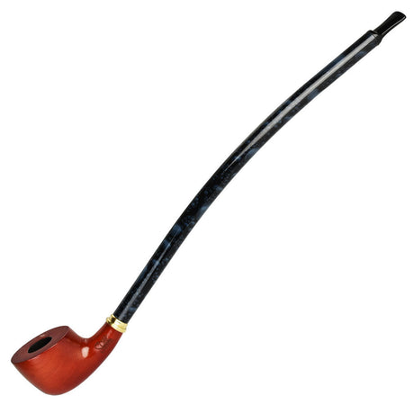 Pulsar Shire Pipes The Craic, 15" Churchwarden Wood Pipe, Side View on White