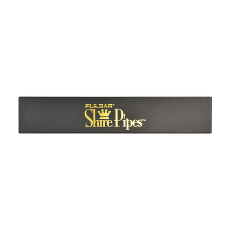 Pulsar Shire Pipes logo on sleek black packaging for The Komezuka Rainbow Wood Pipe