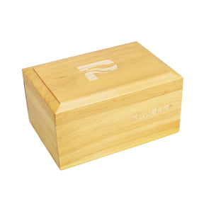 Pulsar Wooden Sifter Box with Rolling Tray, 4" x 5.75", Front View on White Background