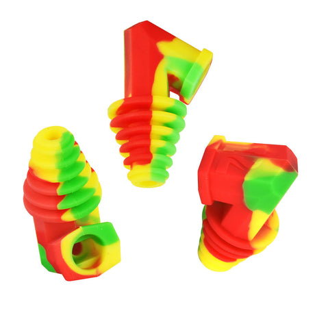 Pulsar Silicone Cart Rig Adapters in assorted colors displayed in a 30pc set