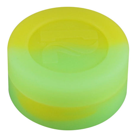 Pulsar Silicone Dab Container in Black and Clear, 7 mL Capacity, Top View