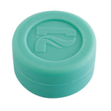 Pulsar Silicone Dab Container in Black, 7 mL capacity, 38mm diameter, top view on white background