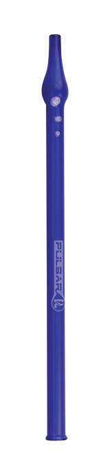 Pulsar Simple Glass Vapor Straw in Blue, Borosilicate, Portable Design, Front View