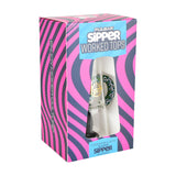 Pulsar Sipper Bubbler Cup with Wig Wag Showerhead design, packaged in a vibrant box