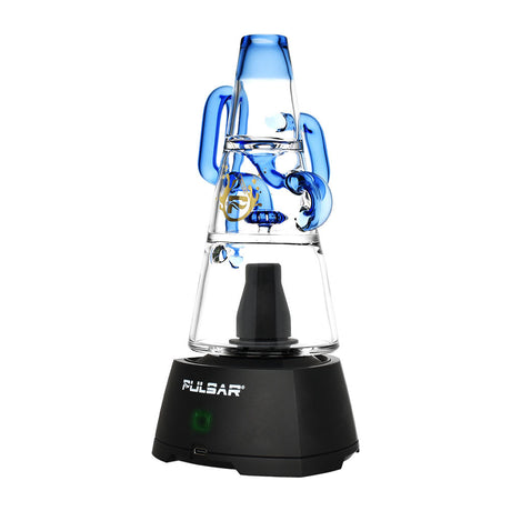 Pulsar Sipper Bubbler Recycler Cup, 6.75" Borosilicate Glass, Front View on White Background