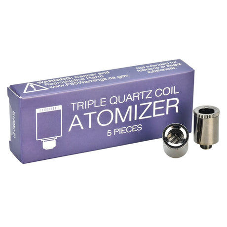 Pulsar Triple Quartz Coil Atomizer 5pc Box, durable vape replacement parts