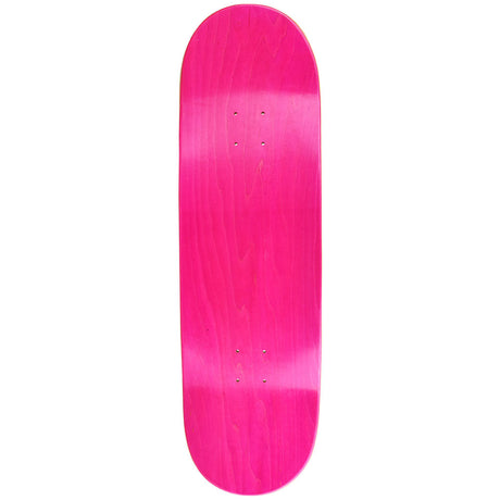 Pulsar SK8 Deck MrOw - Vibrant Pink Wooden Skateboard - Top View