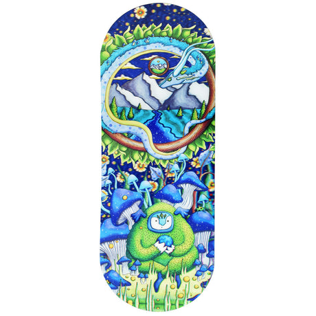 Pulsar SK8Tray with 3D Remembering How To Listen design, magnetic lid, 7.25"x19.75", front view