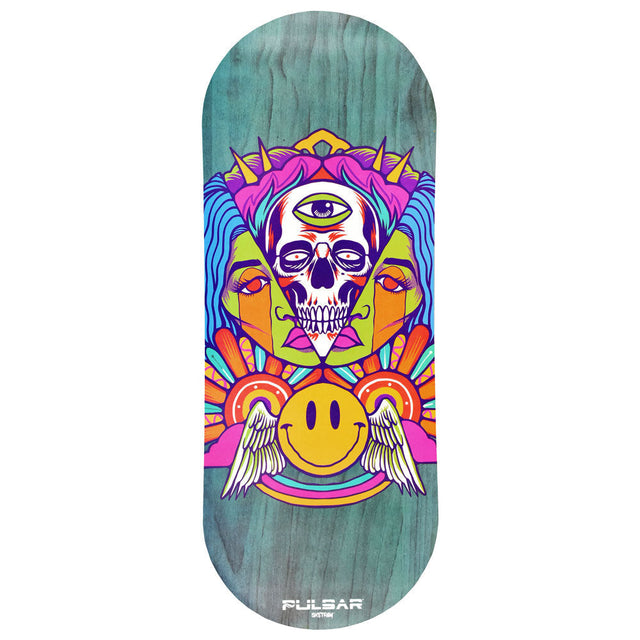 Pulsar SK8Tray with Magnetic Lid featuring Trippin' design, 7.25"x19.75" top view