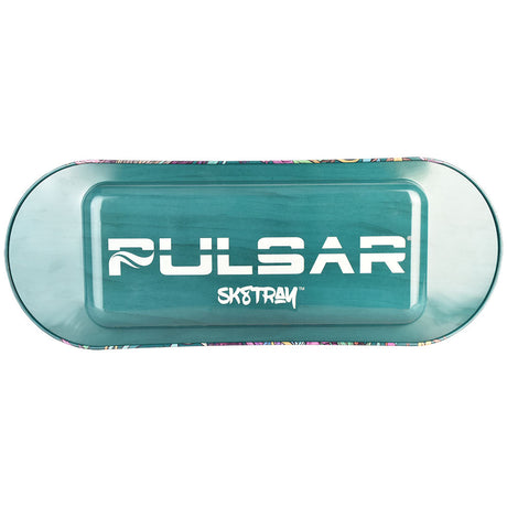 Pulsar SK8Tray Metal Rolling Tray - MrOw Design, Top View, Durable with High Sides