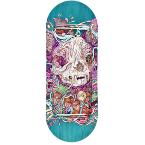 Pulsar SK8Tray Metal Rolling Tray - MrOw with vibrant, intricate artwork, top view