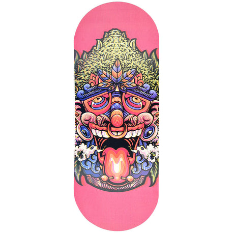 Pulsar SK8Tray Rolling Tray with 3D Kush Native Design, Metal, 7.25"x19.75", Top View