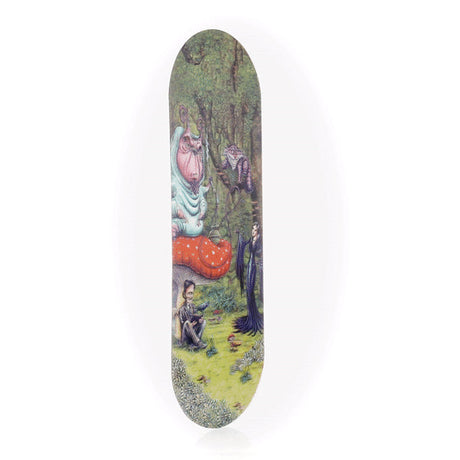 Pulsar SK8Tray Rolling Tray w/ 3D Malice In Wonderland Artwork, Large Metal, Front View