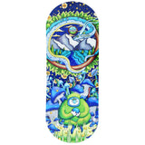 Pulsar SK8Tray Metal Rolling Tray with Vibrant 3D Psychedelic Artwork - Front View