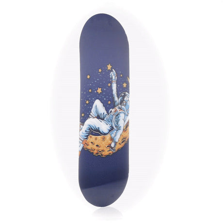 Pulsar SK8Tray Rolling Tray with 3D Star Reacher Design, Large 7.25"x19.75" Metal Tray, Front View