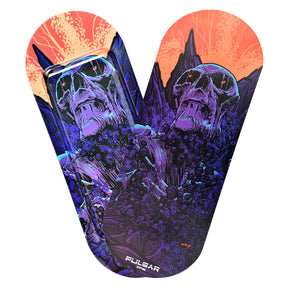 Pulsar SK8Tray Rolling Tray with Lid featuring Great Awakening design, durable metal build, top view